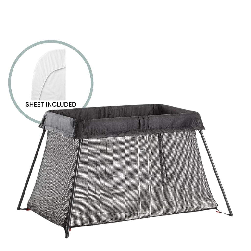 BabyBjorn Travel Crib Light & Fitted Sheet Bundle