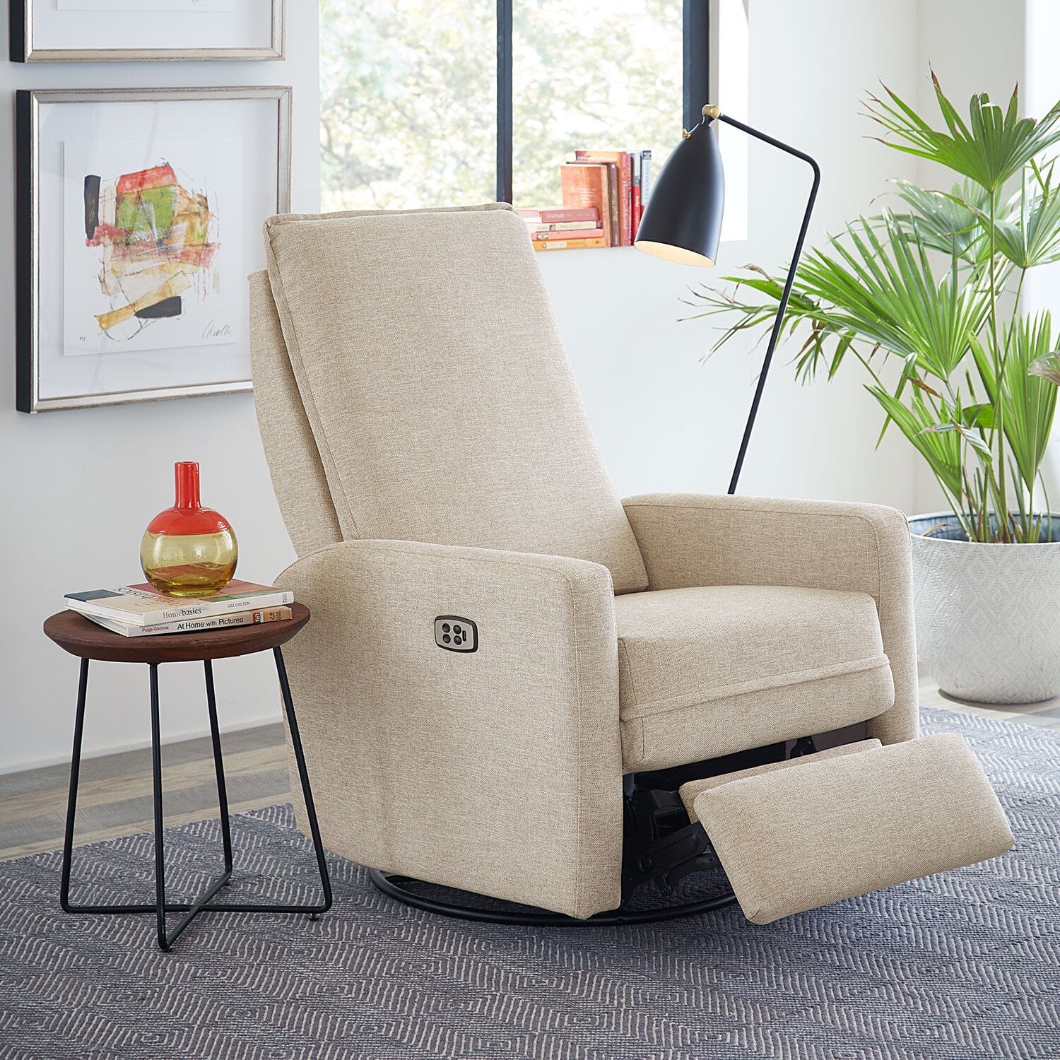 Storytime by Best Chairs Calli Power Swivel Glider Recliner