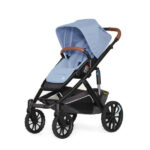 Veer Switch & Roll Leather Kit Stroller (Switchback Seat & Roll Frame, Leather Grips for Handle and Armbar)