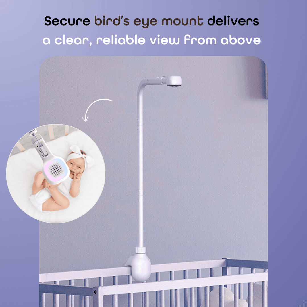 Hubble Connected SkyVision AI with Adjustable Crib Mount