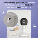 Hubble Connected SkyVision AI with Adjustable Crib Mount