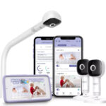 Hubble Connected SkyVision AI Pro Twin with Adjustable Crib Mount