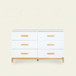 dadada LaLa Big 6-drawer Dresser - White/Natural