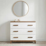 dadada LaLa Little 3-Drawer Dresser - White/Walnut